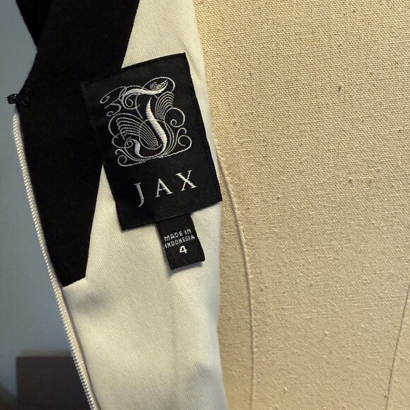 Jax Geometric Color Block  Vintage 1950's Classic Style Sleeveless Pencil Dress - Picture 6 of 9